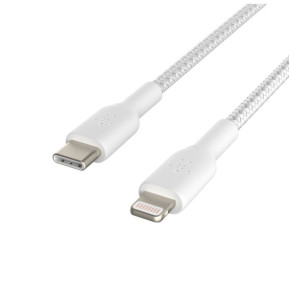 Belkin Câble USB-C vers Lightning MFI renforcé (Blanc) - 1 m