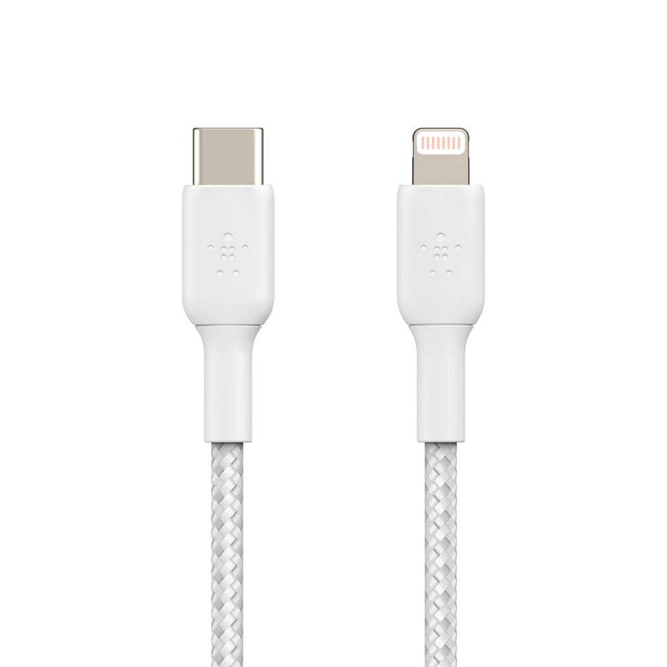 Belkin Câble USB-C vers Lightning MFI renforcé (Blanc) - 2 m — image 2