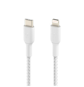 Belkin Câble USB-C vers Lightning MFI renforcé (Blanc) - 2 m