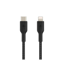 Belkin Câble USB-C vers Lightning MFI renforcé (Noir) - 1 m