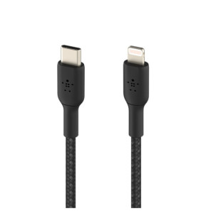 Belkin Câble USB-C vers Lightning MFI renforcé (Noir) - 2 m