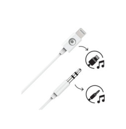 BigBen Connected Adaptateur Audio Jack 3.5mm vers Lightning Blanc