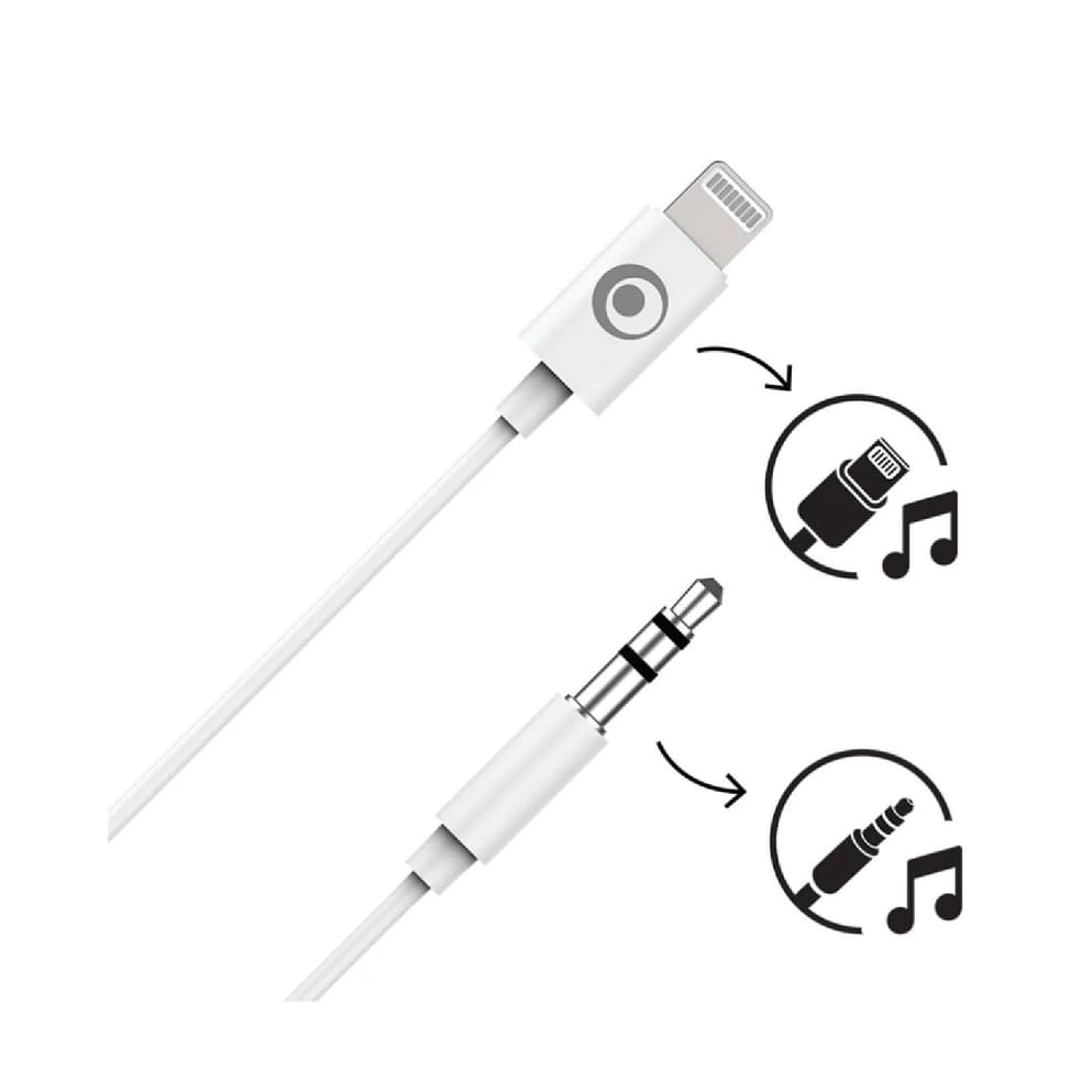 BigBen Connected Adaptateur Audio Jack 3.5mm vers Lightning Blanc — image 2