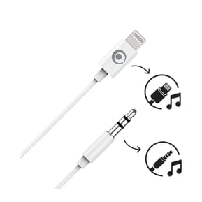 BigBen Connected Adaptateur Audio Jack 3.5mm vers Lightning Blanc — image 2