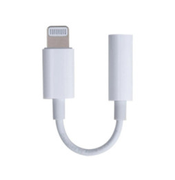 BigBen Connected Adaptateur Jack 3.5mm vers Lightning 15cm Blanc
