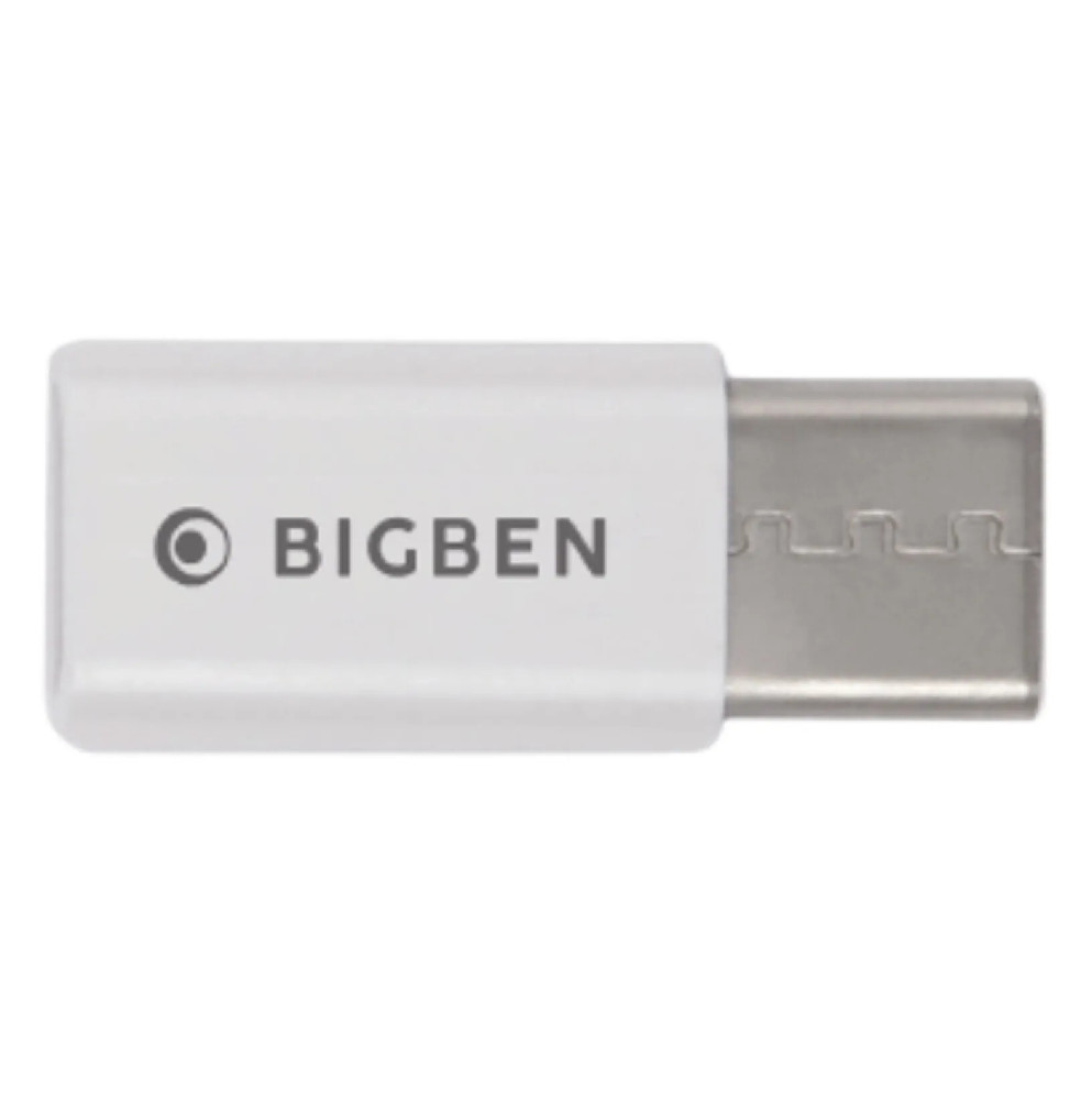 BigBen Connected Adaptateur Micro USB vers USB C Blanc
