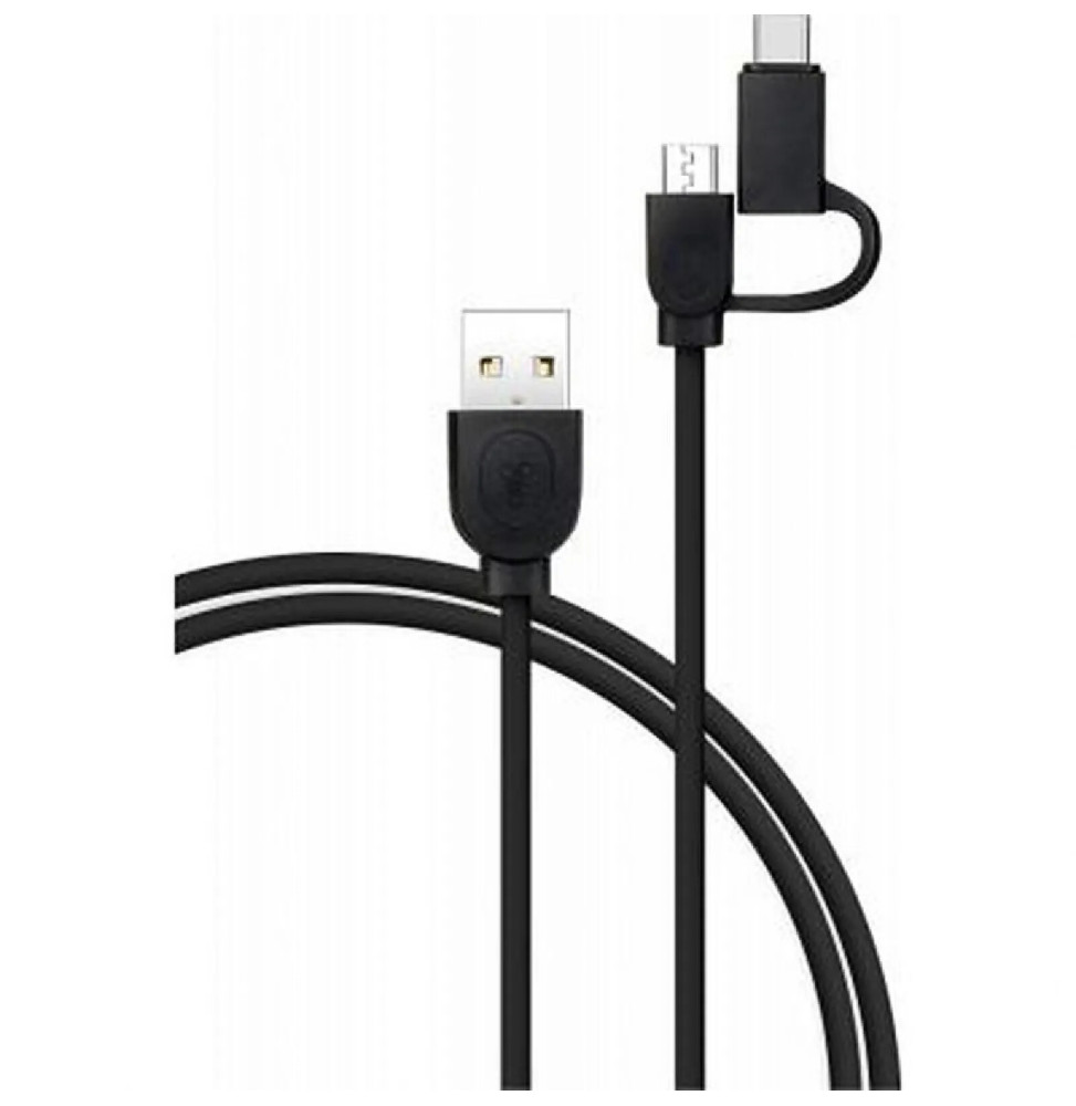 Kit Chargeur USB C 25W + Câble 1.2m Bigben - Power Delivery Rapide Noir