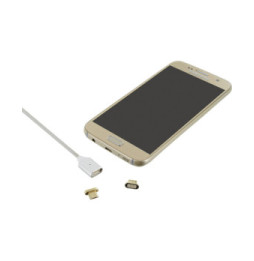 BigBen Connected Câble magnétique USB/micro USB Gris