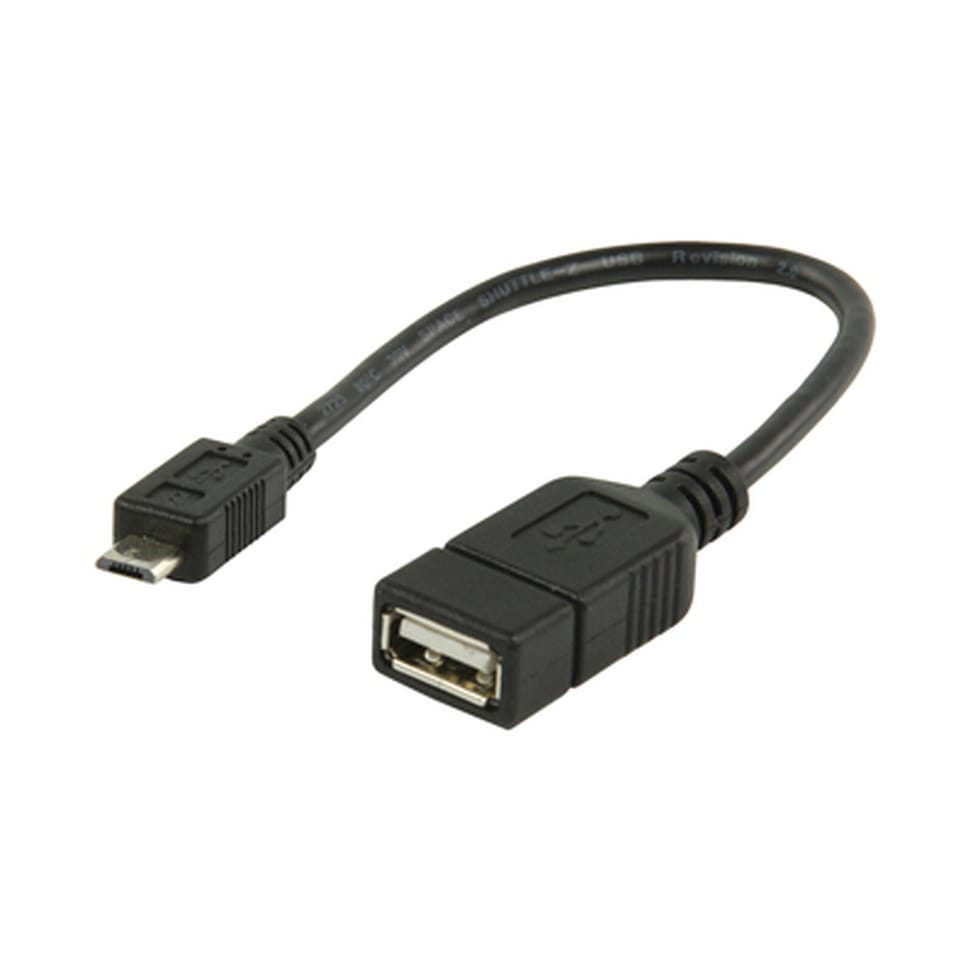 Câble USB 2.0 OTG On-The-Go femelle / micro USB mâle — image 1