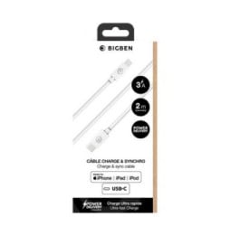 BigBen Connected Câble USB C / Lightning 3A 60W Power Delivery Charge et Synchronisation 2m Blanc