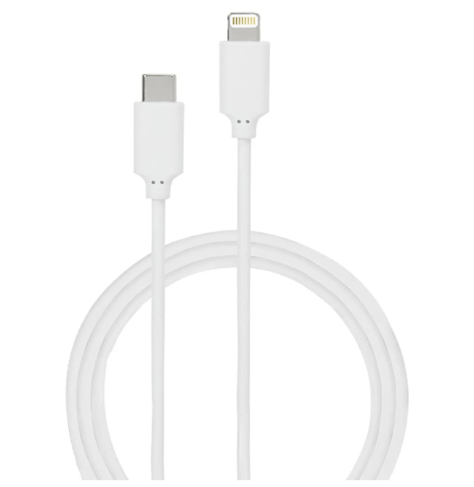 BigBen Connected Câble USB C/Lightning 2m - 2.4A Blanc