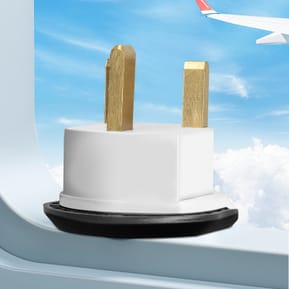 Blue Star Adaptateur de Voyage Prise UK Type G 13A Connexion Sécurisée Blanc — image 3