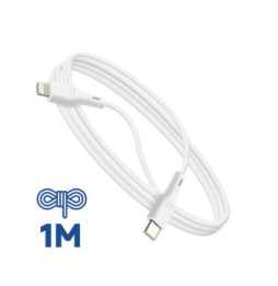 Blue Star Câble de Charge et Synchronisation USB C vers Lightning 27W Blanc