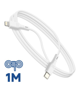 Blue Star Câble de Charge et Synchronisation USB C vers Lightning 27W Blanc