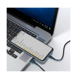 Blue Star Câble de Charge et Synchronisation USB vers Micro USB Noir