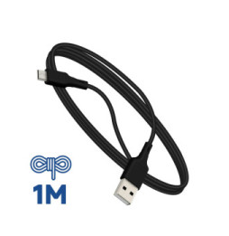 Blue Star Câble de Charge et Synchronisation USB vers Micro USB Noir