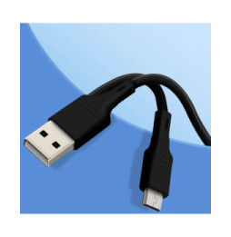 Blue Star Câble de Charge et Synchronisation USB vers Micro USB Noir