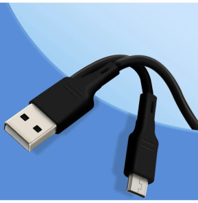 Blue Star Câble de Charge et Synchronisation USB vers Micro USB Noir