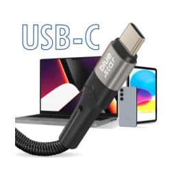 Blue Star Câble USB C / USB C Power Delivery 60W Quick Charge 4.0 Longueur 2m Noir