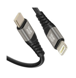 Blue Star Câble USB C vers iPhone Lightning 2.4A Power Delivery 27W Quick Charge Noir