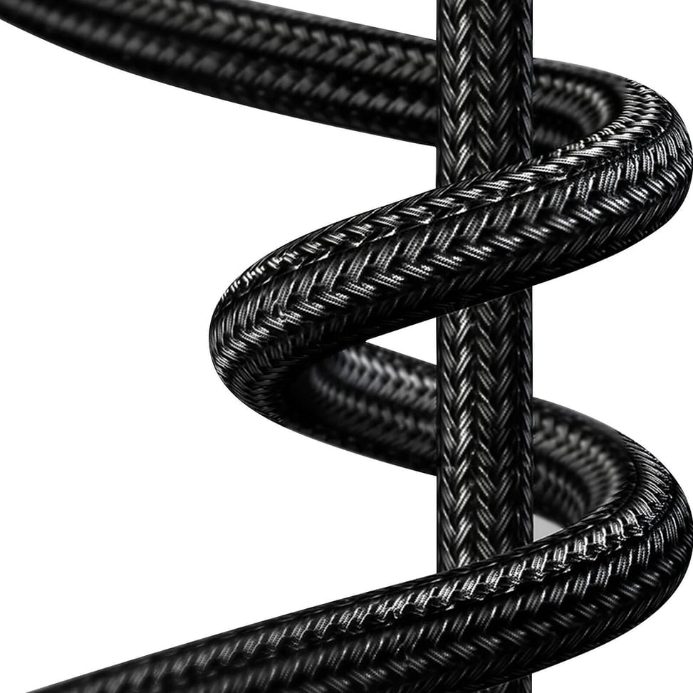 Blue Star Câble USB vers Lightning 2.4A Charge Synchronisation Nylon Tressé 1.2m Noir — image 5
