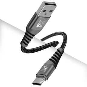 Blue Star Câble USB vers USB-C 3A Charge Synchronisation Nylon Tressé 1.2m Noir — image 2