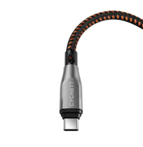 CYGNETT Câble Armoured Pro 240W USB-C vers USB-C Kevlar 1m Noir