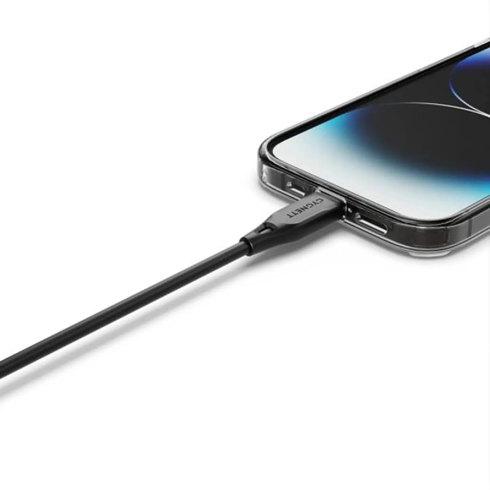CYGNETT Câble Lightning vers USB-A Charge et Transfert 2.4A 12W Essentials 1m Noir — image 4