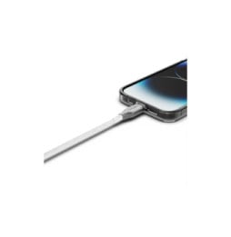 CYGNETT Câble Lightning vers USB-C 30W Série Armoured Charge et Synchronisation 1m Blanc