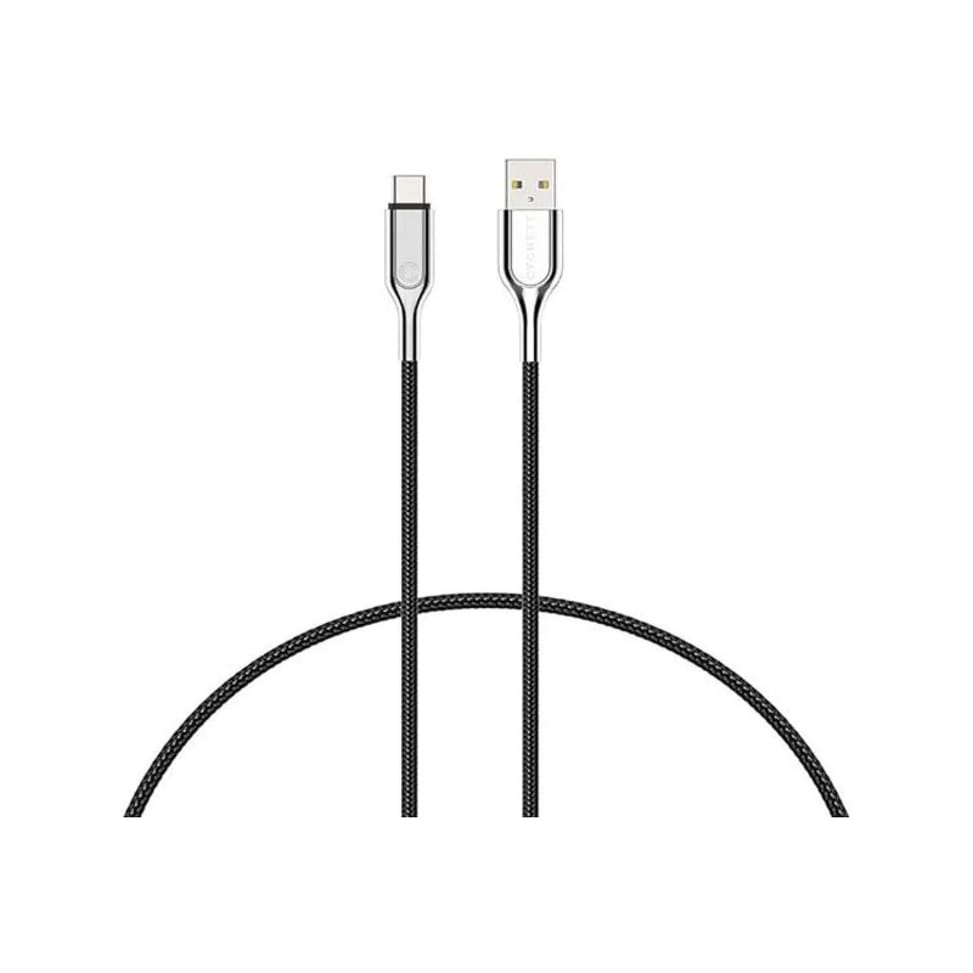 CYGNETT Câble USB-C vers USB-A 3.1 12W Série Armoured Charge et Synchronisation 1m Noir — image 3