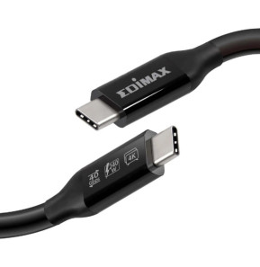 Edimax Câble USB4 / Thunderbolt 3 USB-C vers USB-C 40Gbps 0.5m Noir