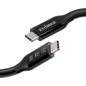 Edimax Câble USB4 / Thunderbolt 3 USB-C vers USB-C 40Gbps 1m Noir — image 3