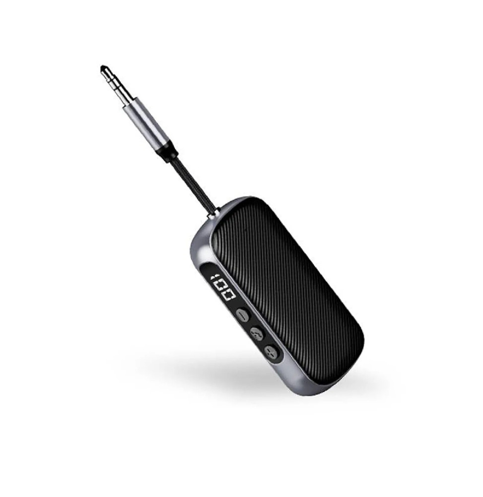 FORCE PLAY Adaptateur Audio Bluetooth 2-en-1 Emetteur et Récepteur Jack 3.5mm Noir