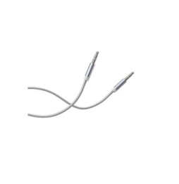 Force Power Câble Audio Jack 3.5mm vers Jack 3.5mm en Nylon Tissé Renforcé 1,2m Blanc