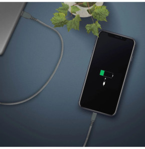 Force Power Câble Micro-USB/USB Smartphone/Tablette Charge/Synchro Renforcé 2m