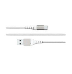 Force Power Câble Renforcé USB A / USB C 2m 3A 15W Résistant à 12 000 Flexions Blanc