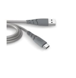 Force Power Câble Ultra-renforcé USB A/USB C 1,2m 3A Gris