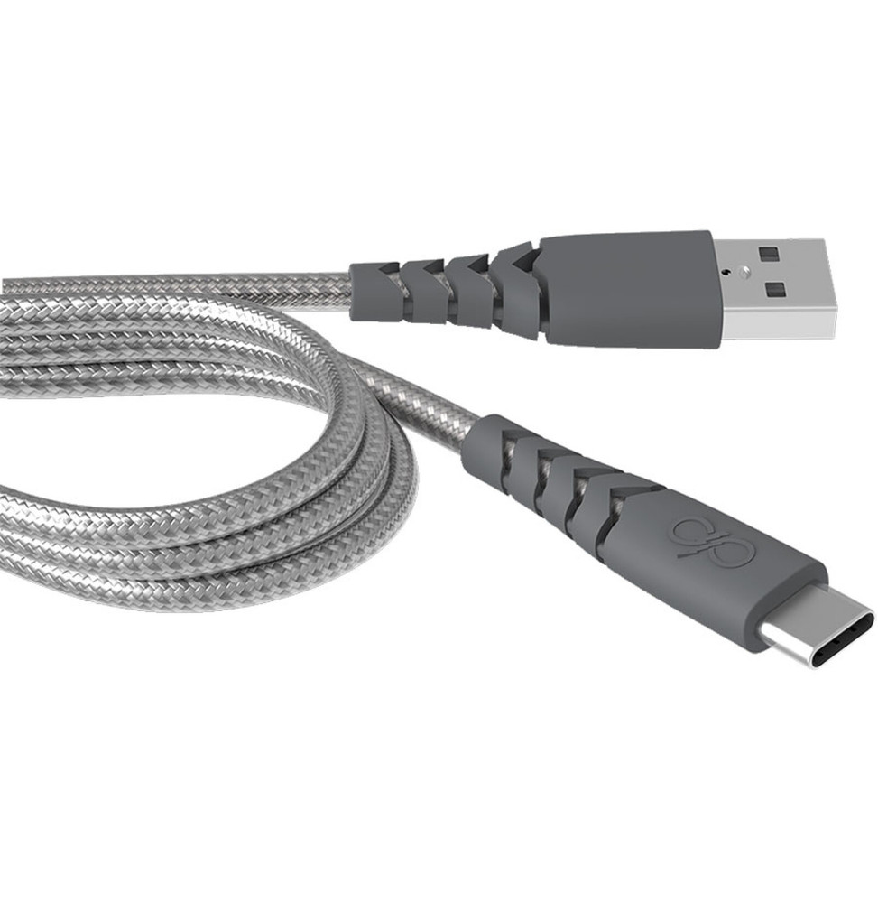 Force Power Câble USB/USB-C Gris - 1.2m