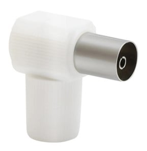 Force Power Fiche TV Coaxial 9.52mm Coudée...