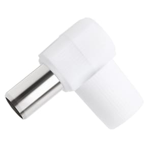 Force Power Fiche TV Coaxial 9.52mm Coudée Mâle Antiparasitage Blanc — image 2