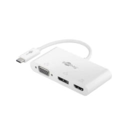 Goobay adaptateur USB 3.1 type C vers HDMI + DP + VGA