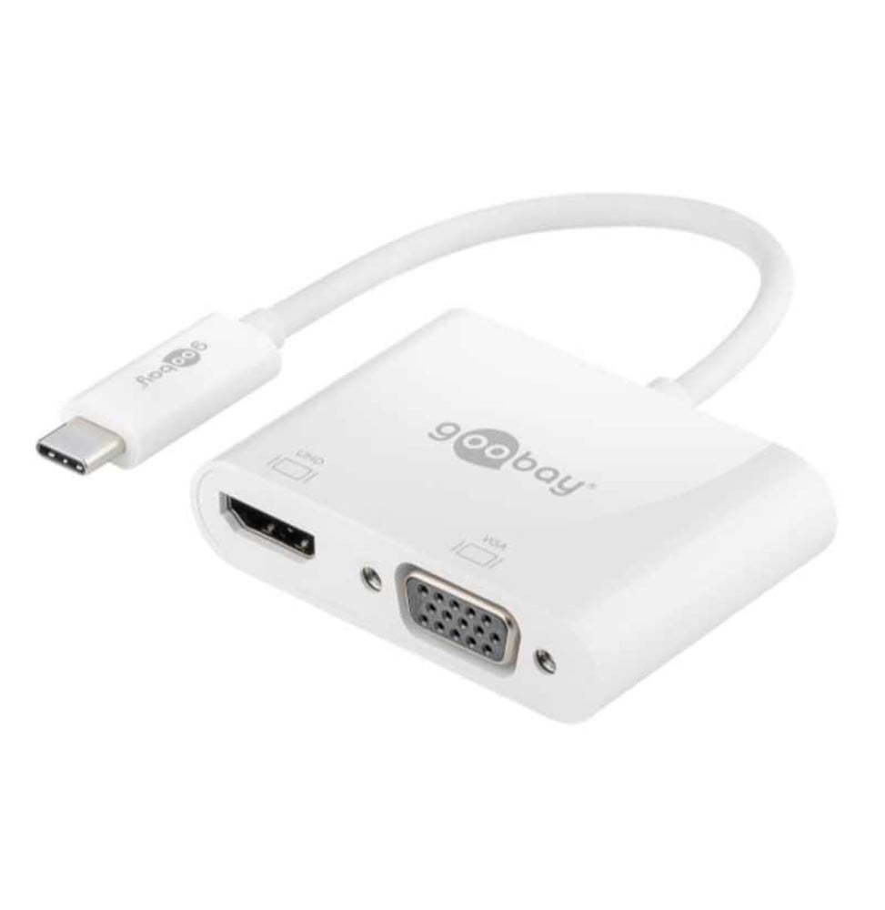 Goobay adaptateur USB 3.1 type C vers HDMI + VGA