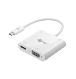 Goobay adaptateur USB 3.1 type C vers HDMI + VGA + PD100W