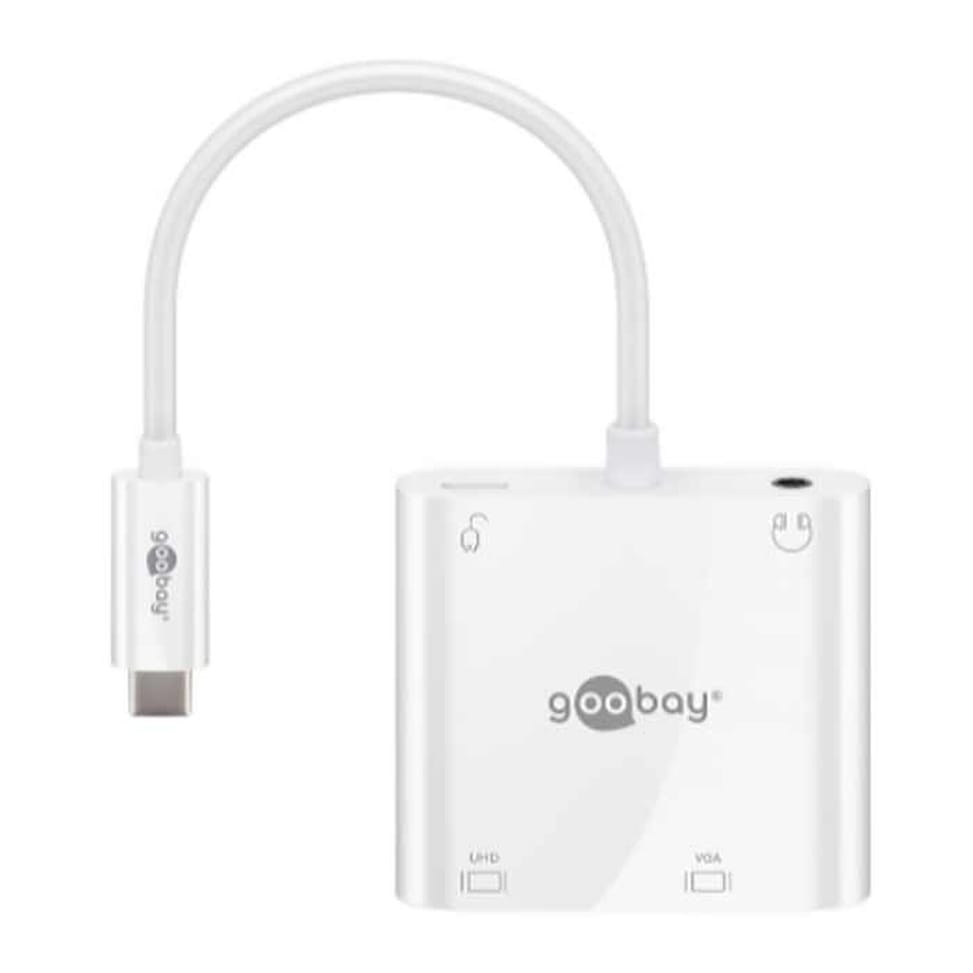 Goobay adaptateur USB 3.1 type C vers HDMI + VGA + PD100W — image 2