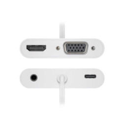 Goobay adaptateur USB 3.1 type C vers HDMI + VGA + PD100W