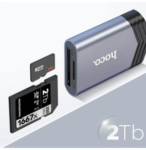 Hoko Lecteur Carte Hoco pour iPhone et iPad - Carte SD + micro SD (2TB)