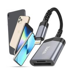 Hoko Lecteur Carte Hoco pour iPhone et iPad - Carte SD + micro SD (2TB)