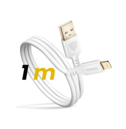 Inkax Câble pour iPhone USB vers Lightning Recharge Rapide Blanc