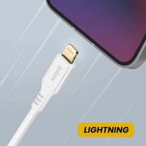 Inkax Câble pour iPhone USB vers Lightning Recharge Rapide Blanc — image 4