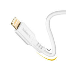 Inkax Câble pour iPhone USB vers Lightning Recharge Rapide Blanc
